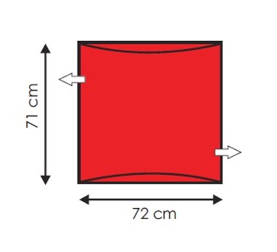 Picture of Andway Compact Slide Sheet - Red - 72 x 71cm