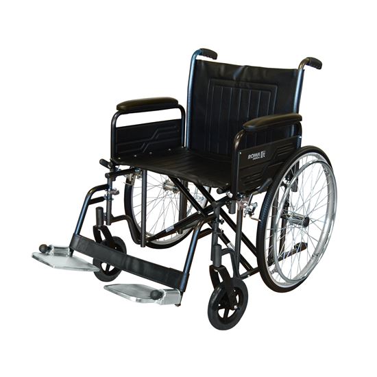 Picture of Bariatric Wheelchair detachable arms swing away Footrests 56cm (22")