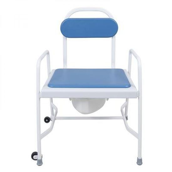 Picture of Bariatric adj ht stacking commode with det arms