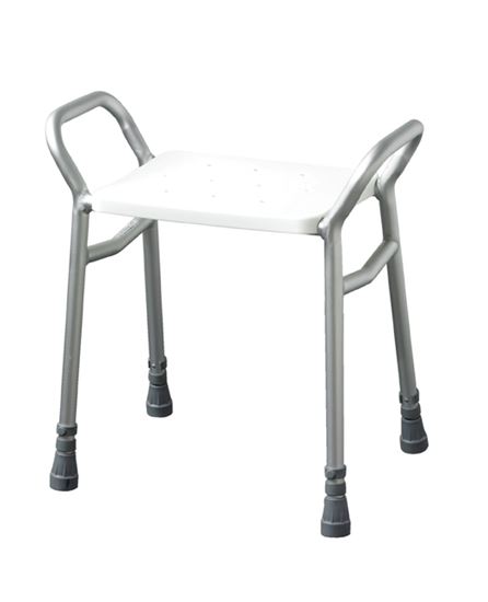 Picture of Lightweight adj height alum shower stool