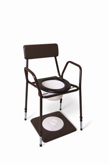 Picture of Adjustable Height Stacking Commode Chair