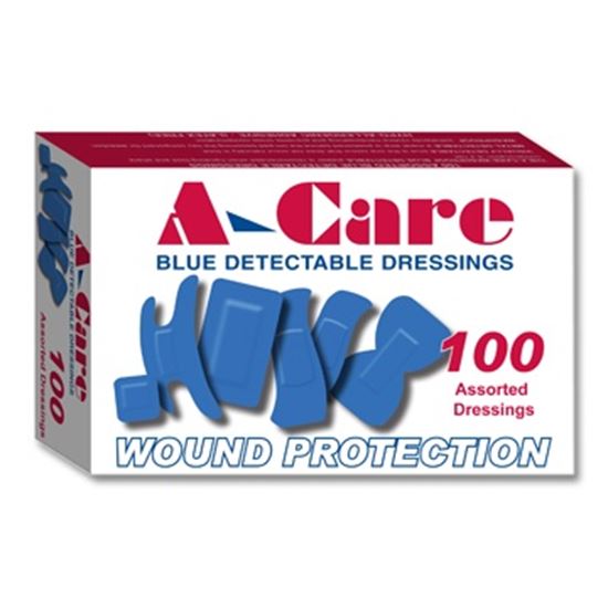 Picture of Assorted Blue Detectable Plasters (100)