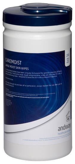 Picture of Caremoist Tub Skin Wipe 20x22cm (200)