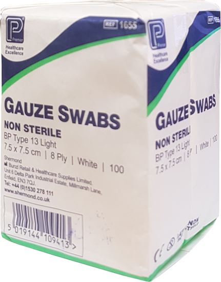 Picture of 8 ply Gauze Swabs (7.5 x 7.5cm)