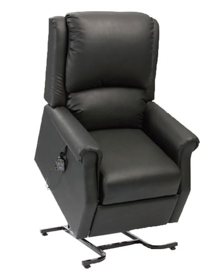 Picture of Chicago rise recline chair - Black Vinyl