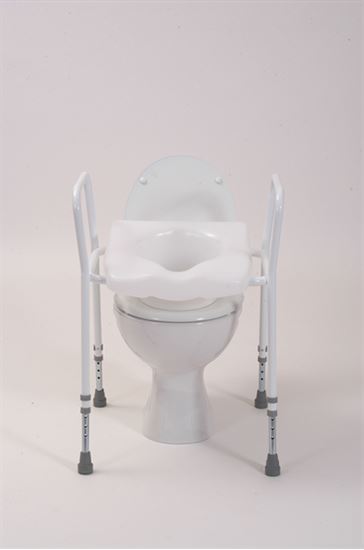 Picture of Raised Toilet Seat Frame with Comfort Seat