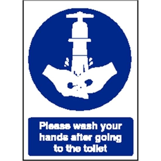 Picture of Toilet Wash Your Hands Sign