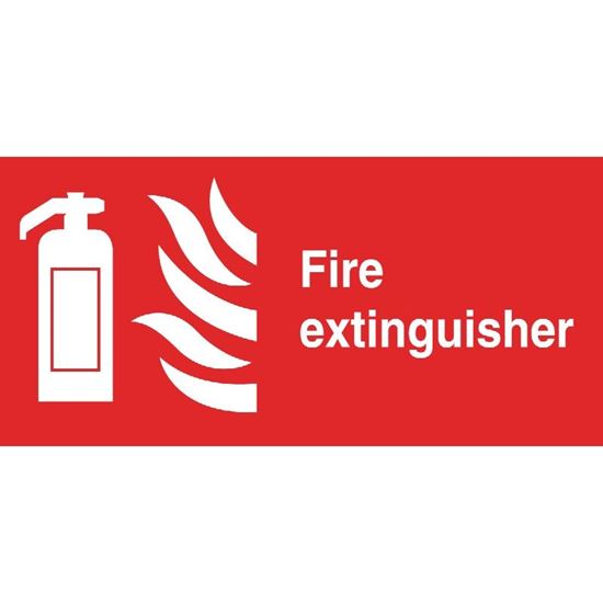 Picture of Fire Extinguisher Symbol Sign 100 x 200mm