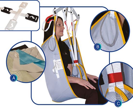 Picture of Aquila Lifting Sling with Padded Legs Medium - Clip Fixings