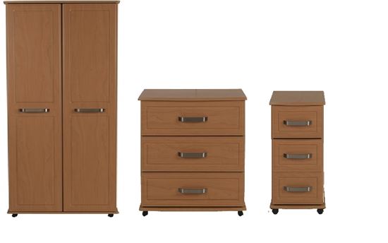 Auriga Bedroom Furniture Set With Lockable Bedside Cabinet