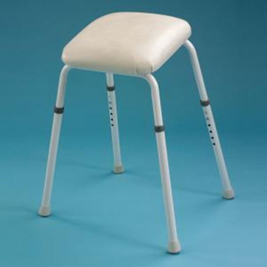 Picture of Adj. Ht perch stool with arms (23" - 29")