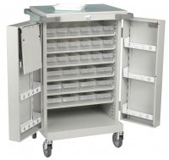 Picture of Unit Dosage Trolley 18 A/ 12 C Trays Double Door