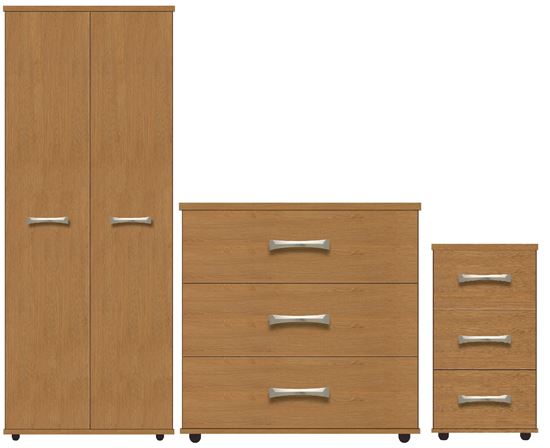 Picture of Libra Bedroom Furniture Package with Lockable Bedside Cabinet