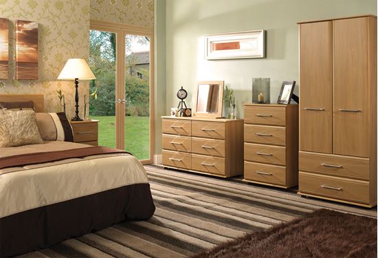 Picture of ANTLIA Bedroom Furniture Set with 4 Drawer Chest