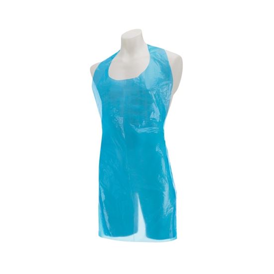 Picture of Polythene Aprons - Blue (100)
