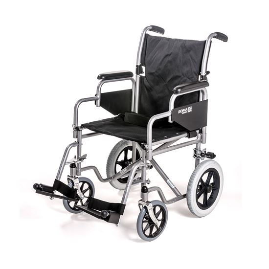 Picture of Car Transit Wheelchair - fixed arms and footrests