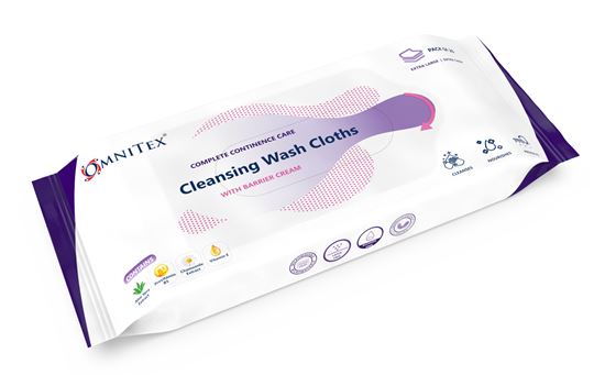 Picture of Omnitex Wash Cloths with Barrier Cream (26Pk)
