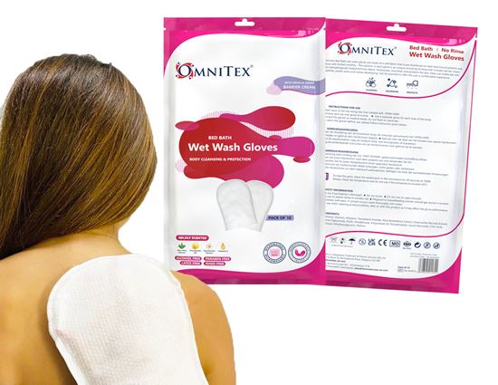 Picture of Omnitex Wash Gloves with Barrier Cream (10pk)