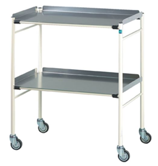 Picture of Halifax Surgical Trolley With Alluminium Shelves (765X460mm)
