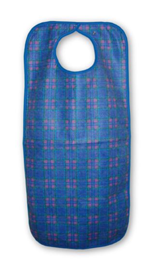 Picture of Adult apron 45x90cm snap closure - Blue Stewart