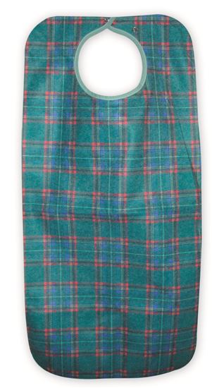 Picture of Adult apron 45x90cm snap closure - Green Stewart