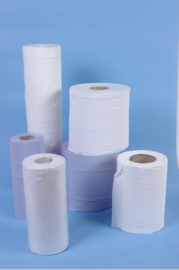 Picture of Hygiene Couch Roll 10inch x 100 Sheets - Blue ( 18 )
