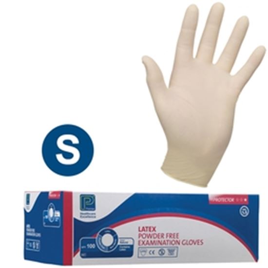 Picture of CARE-MED Latex Powder Free Gloves -Small (10x100)