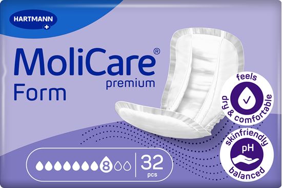 Picture of MoliCare Super Shaped Pads 8D 4x32 Case