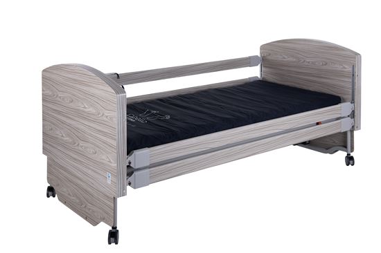 Picture of ELECTRA LOW Profiling Bed with siderails Grey Finish